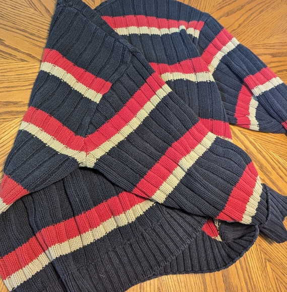 Eddie Bauer Men's Chunky Striped Cotton Sweater - Picture 5 of 7
